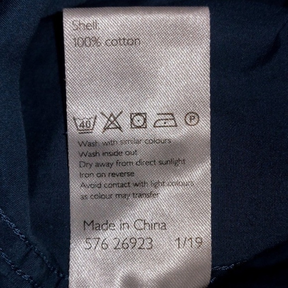 Kin by John Lewis Teal Blue Button Down Shirt Long Sleeve Pocket Casual Womens M - Picture 7 of 8